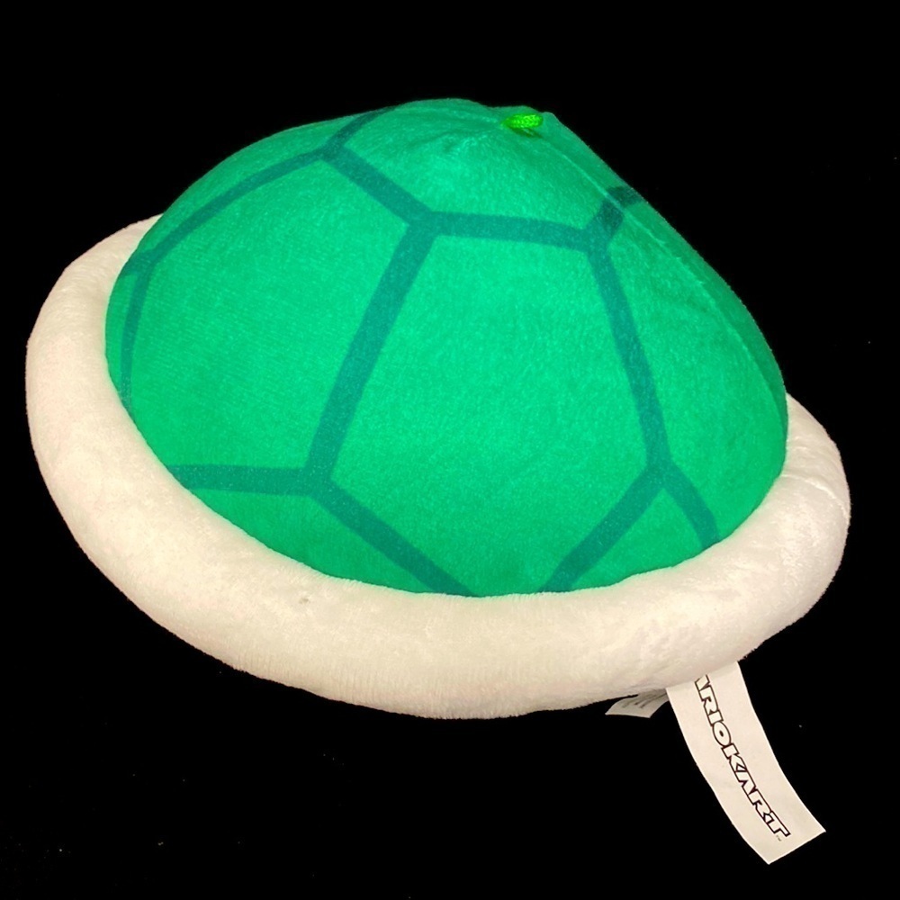 NINTENDO Mario Bros green Turtle Shell Plush cosplay Mario Kart game